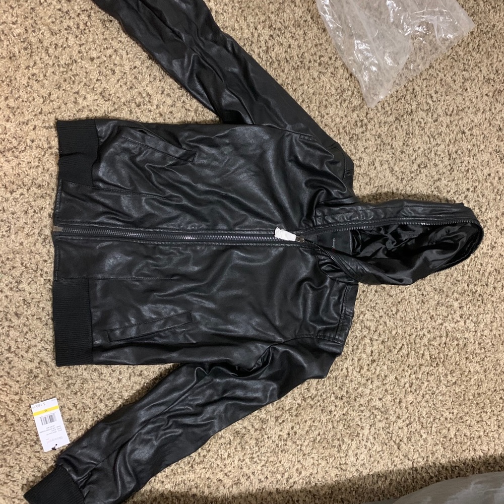 Skinny girl bomber hooded jacket